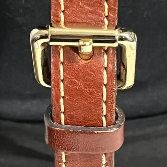 DOONEY & BOURKE Brown Pebble Leather Crossbody Bag - Picture 9 of 16